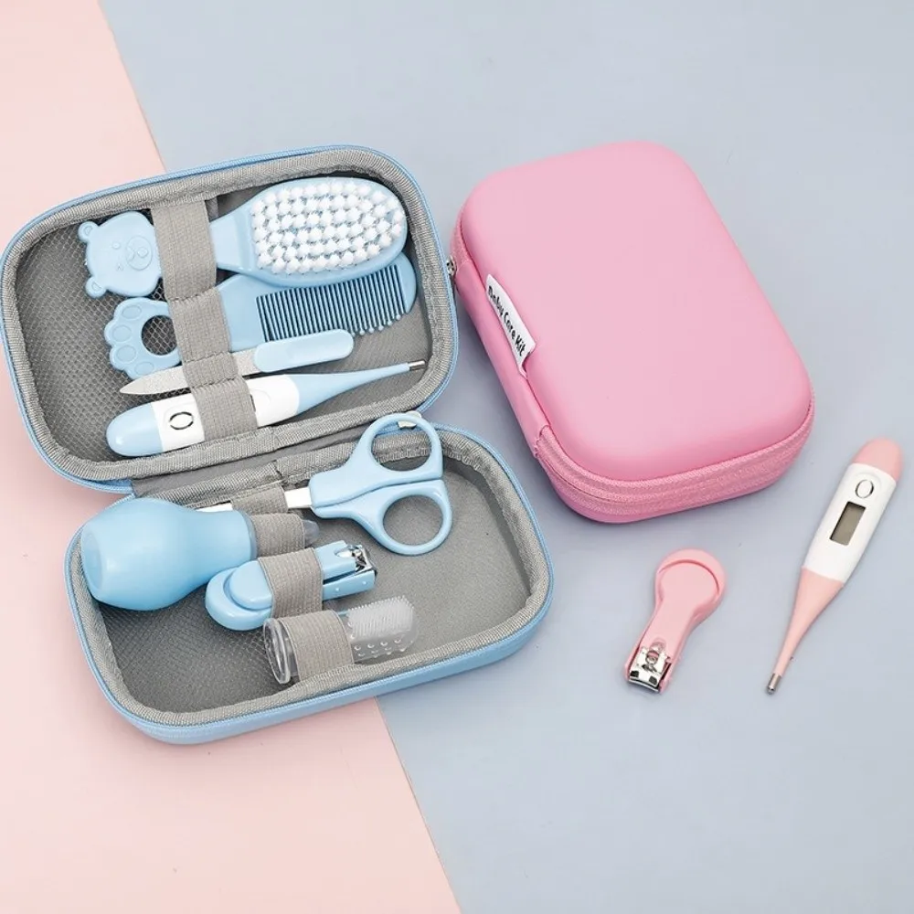 8 Uds nuevos cortaúñas cuidado limpieza Set peine cepillo de masaje Kit de cuidado de la salud cepillo de pelo Kit de aseo Unisex aseo infantil - imagen 3