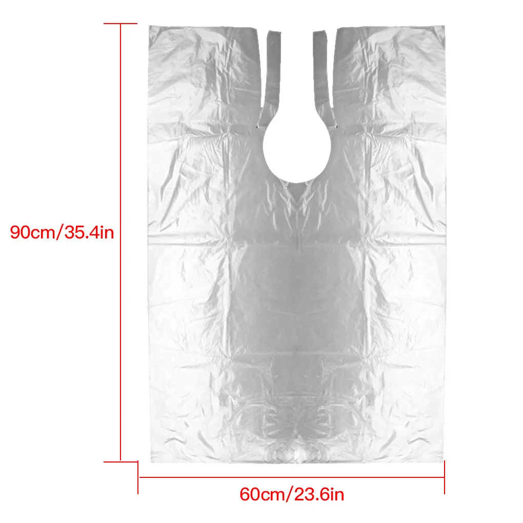 Delantal desechable transparente para peluquería infantil - imagen 4