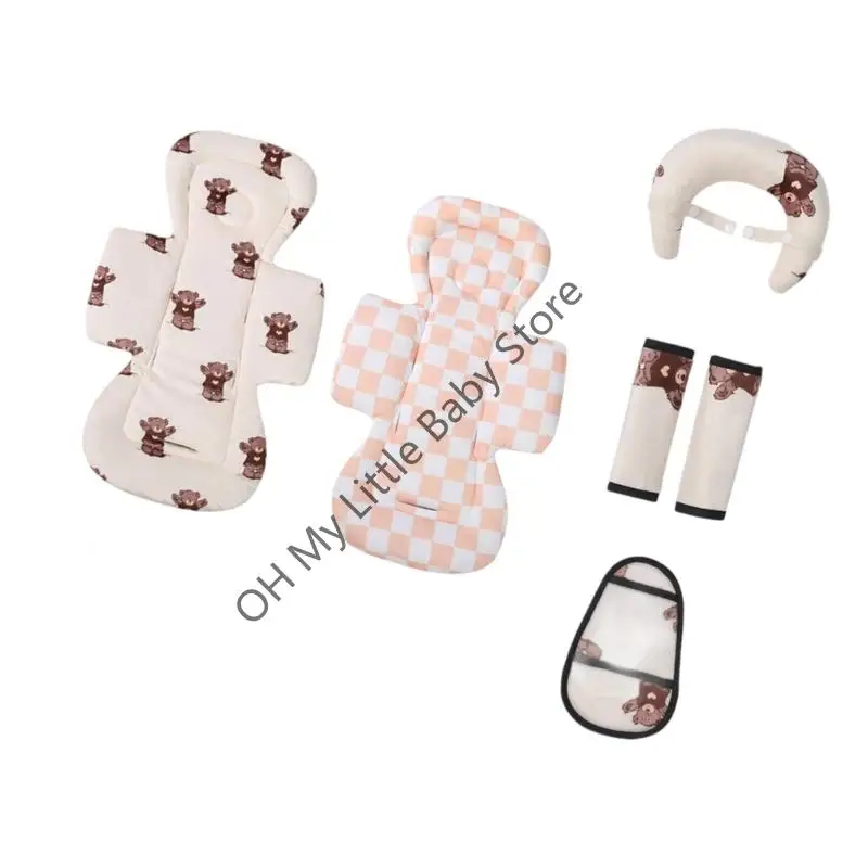 Almohadilla del asiento del asiento del automóvil infantil M76C, almohadilla entrepierna del hombro suave para viaje - imagen 2