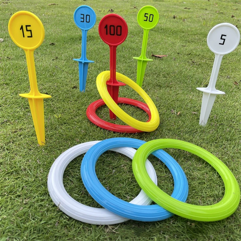 Juego de lanzamiento de anillos infantil para exterior - imagen 4