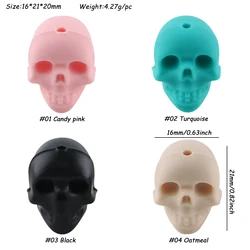 Cuentas de silicona calabazas de Halloween para joyería DIY infantil