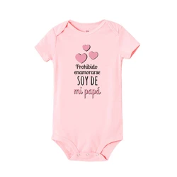 Body princesa I Am My Father manga corta bebé niña verano