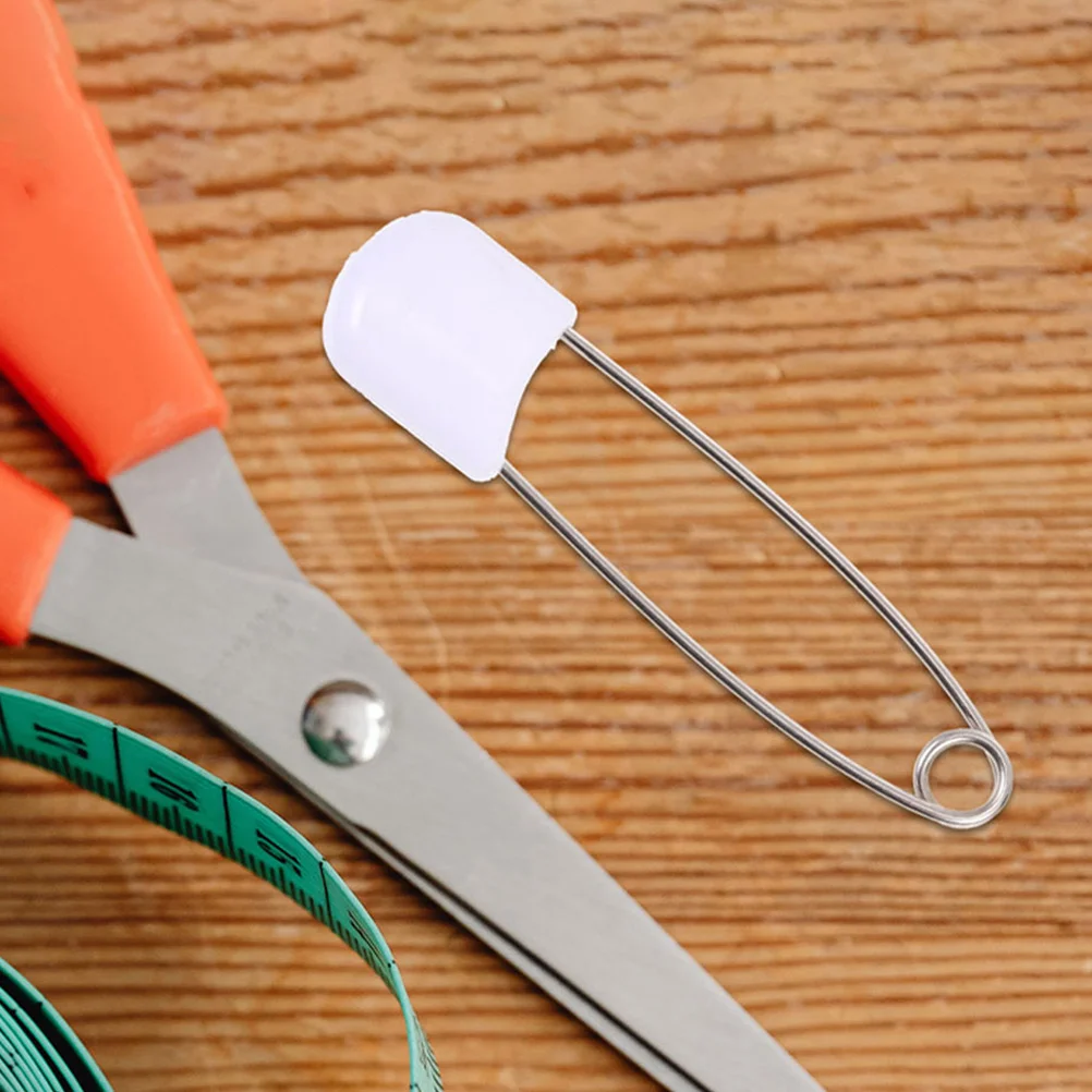 30 Uds. De alfileres para pañales de bebé, alfileres de seguridad para pañales de tela, recubiertos de plástico grandes, punta suave fuerte y confiable, paquetes de toallitas seguras a prueba de fugas - imagen 2