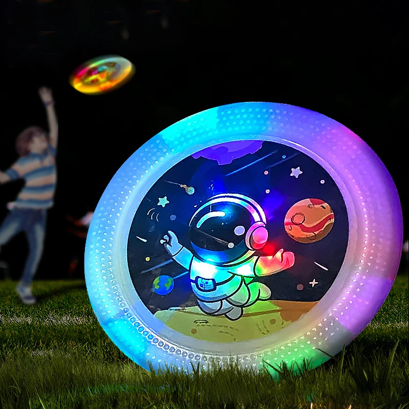 Platillo volador LED para exteriores – Juguete interactivo para niños