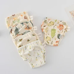 Pañal de entrenamiento reutilizable bebé pantalón corto algodón gauze