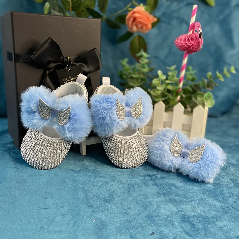 Blue plush butterfly