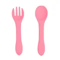 Pink fork spoon