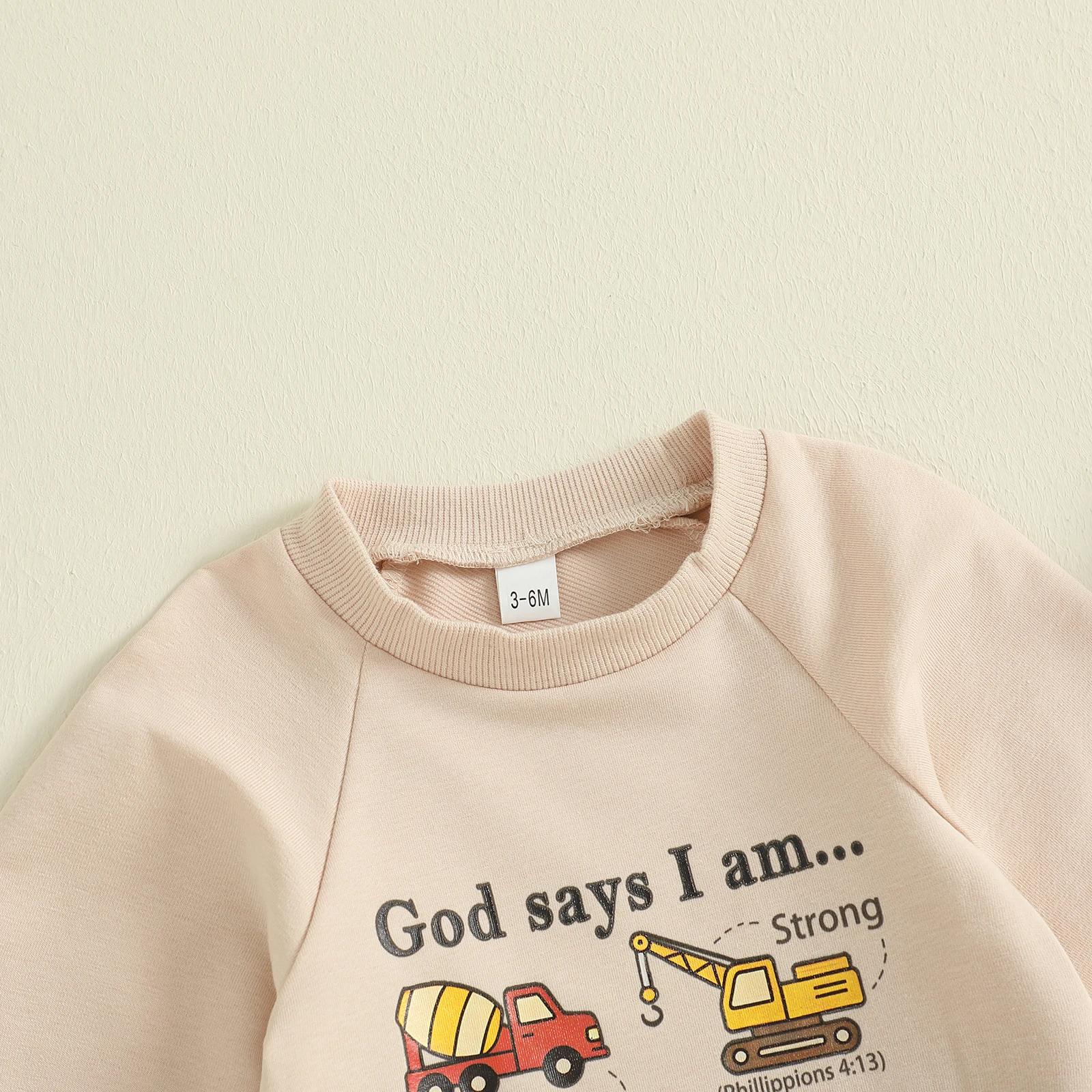 SUNSIOM Pelele para bebé de 0 a 18 meses, mono con estampado de camión de construcción y cuello redondo de manga larga, pijamas sin pies para recién nacido - imagen 3