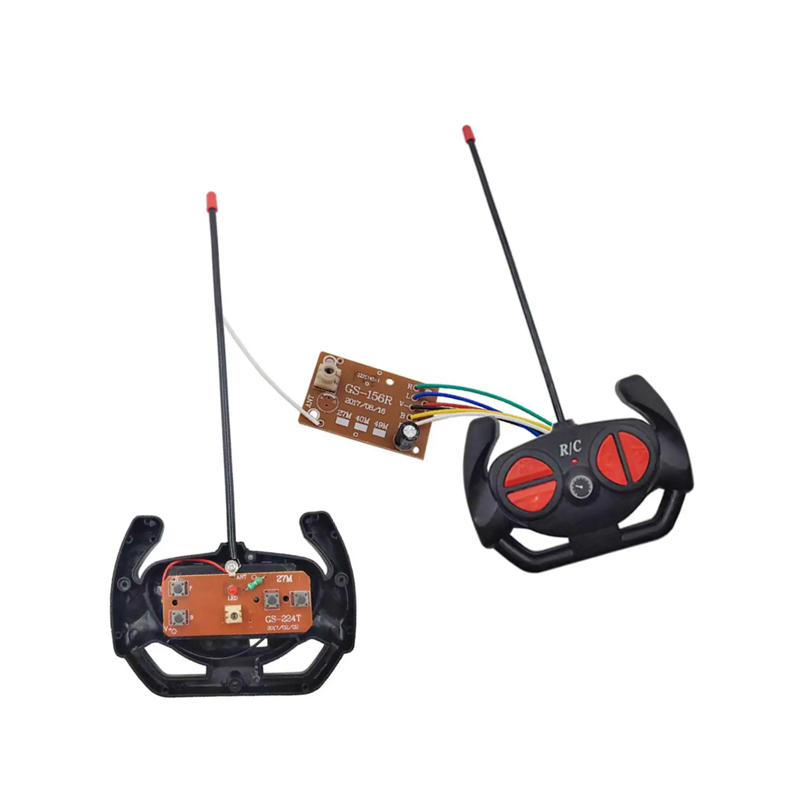 Transmitter Board and Receiver Board Four Way Remote Control Board with RC for RC Hobby Car Boats Vehicles Model Modification