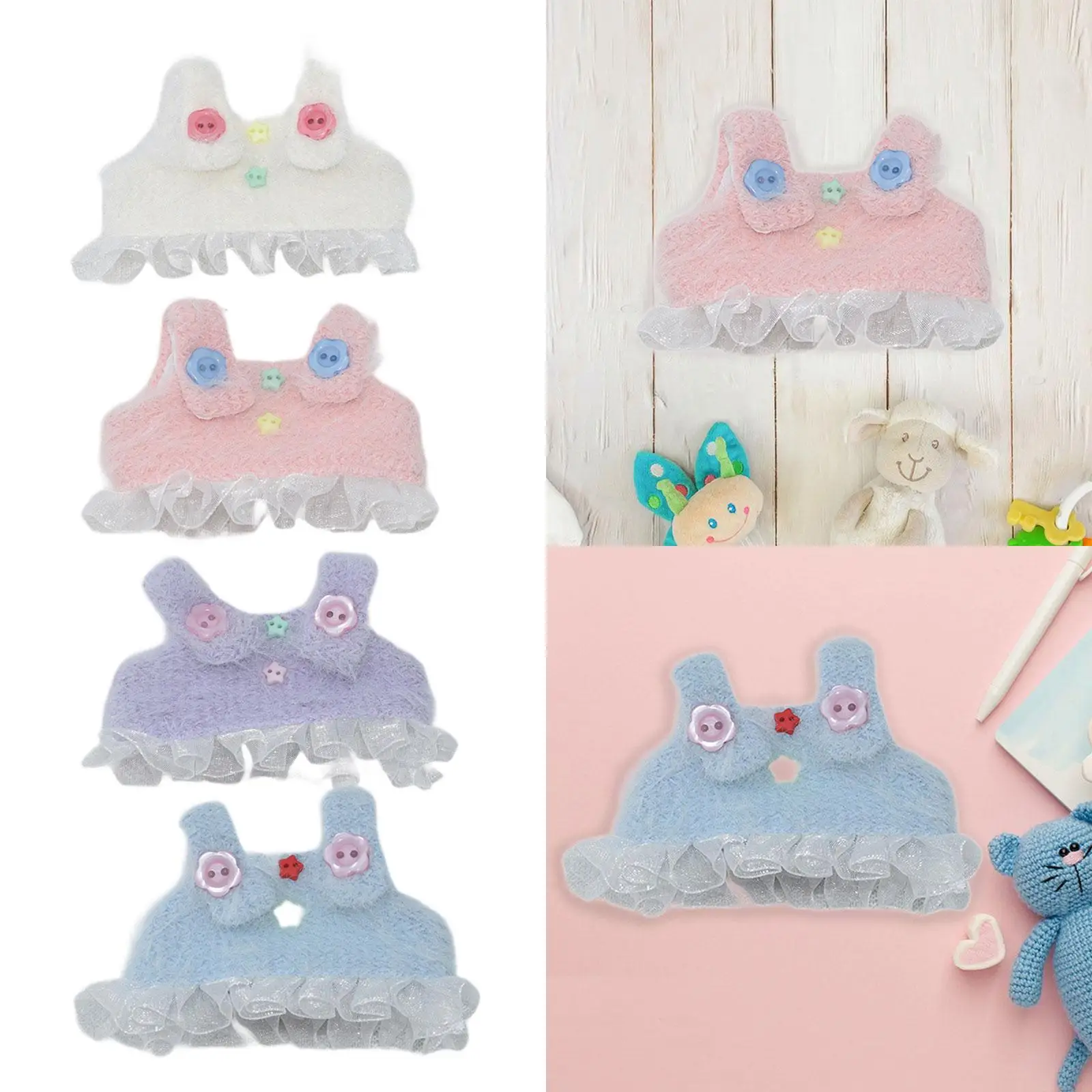 Dolls Dress Miniature Clothes Accessories for 17cm Girl Dolls Birthday Gifts, Halloween Gifts