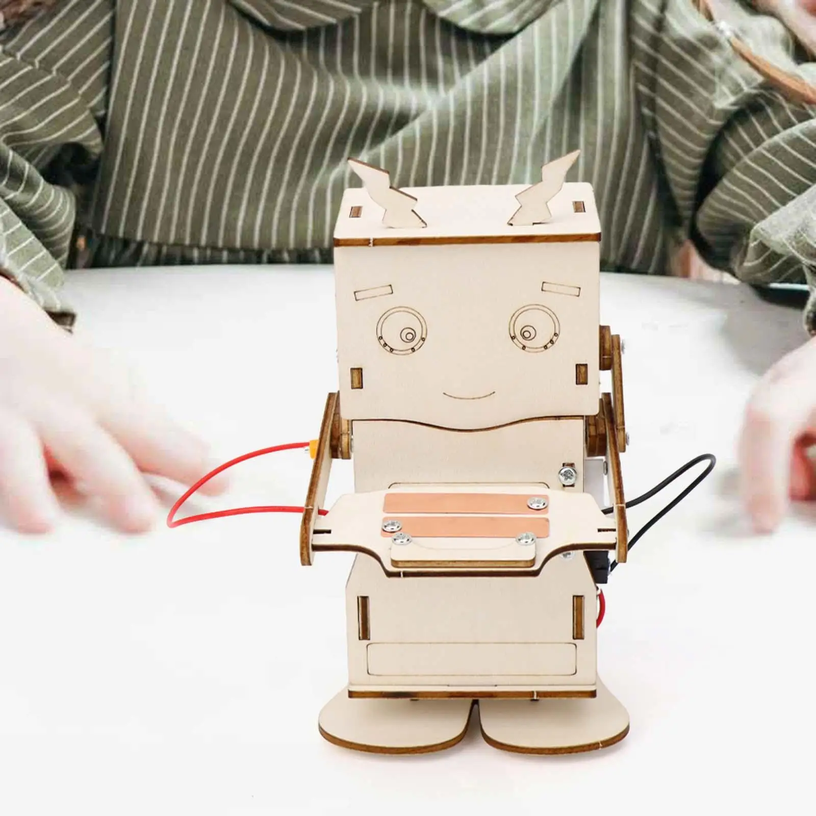 Small Inventions Robot Piggy Bank Wood Mechanical Building Toys for Girls Boys Age 8 9 10 11 12 Years Old Teens Children Kids