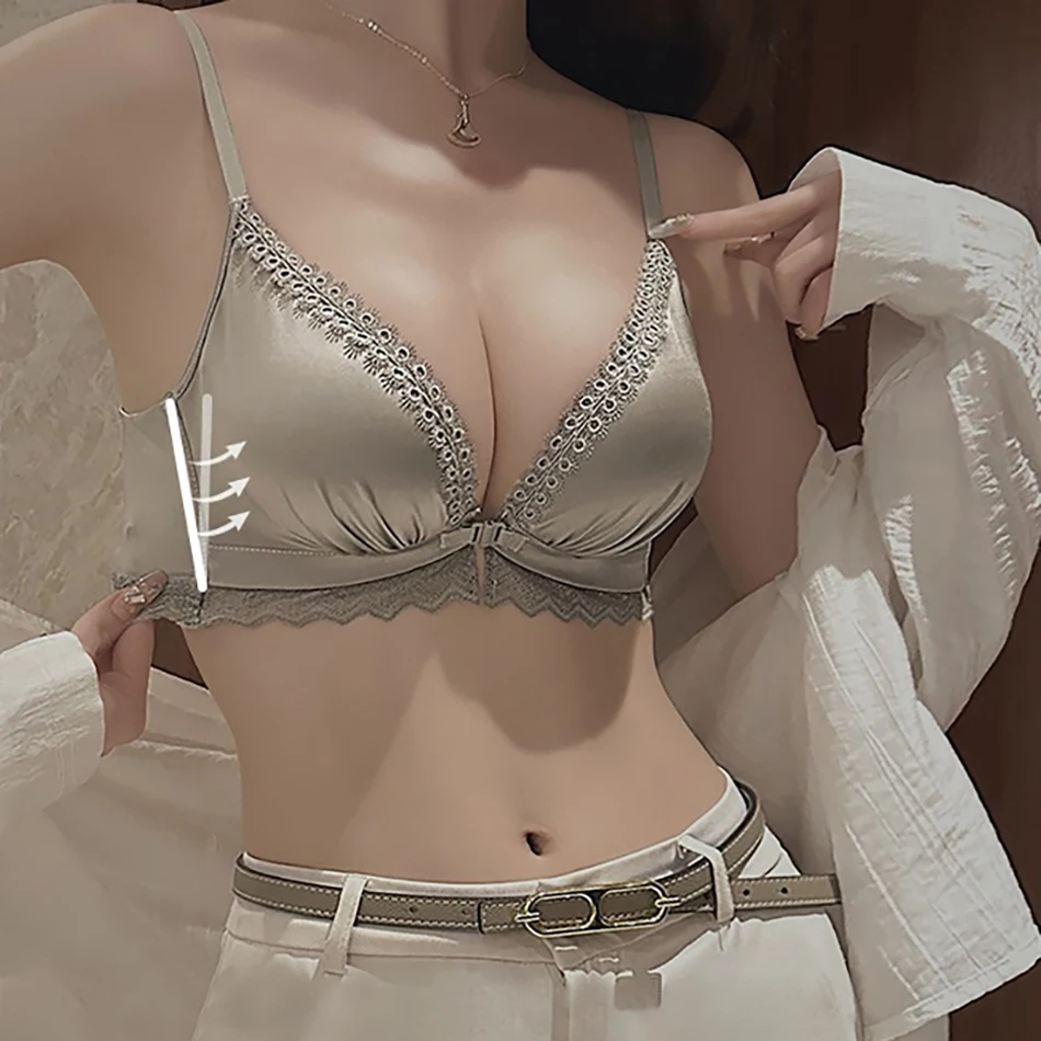 Sujetador de lactancia sin aros con botón frontal – Cómodo y ajustable - imagen 3