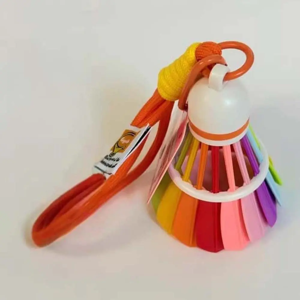 Llavero de bádminton infantil con arcoíris para mochila - imagen 2