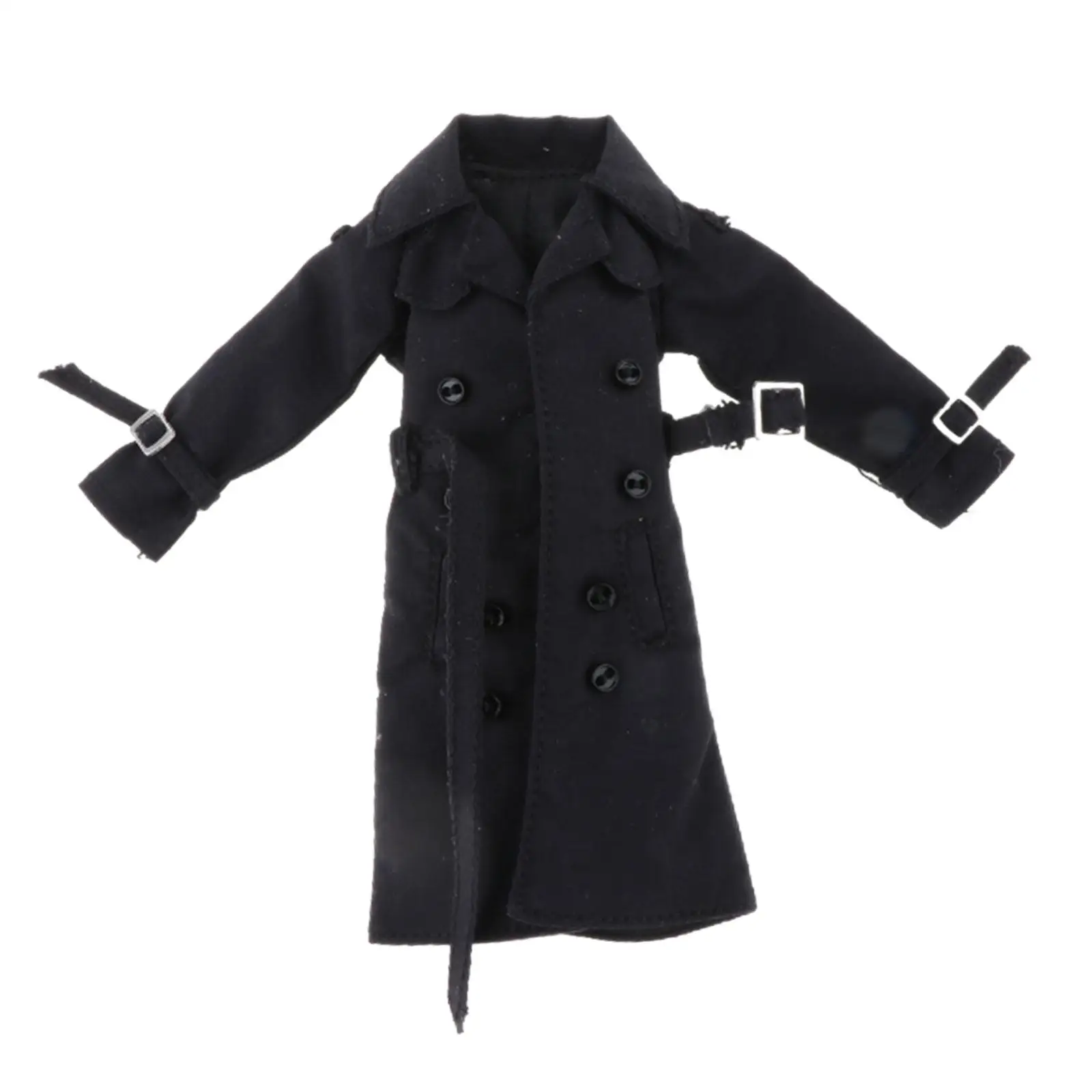 1/12 Scale Wired Trench Coat Model Stylish 1/12 Scale Figure Doll Clothes for 6'' inch Male Soldier Action Figures Accessory