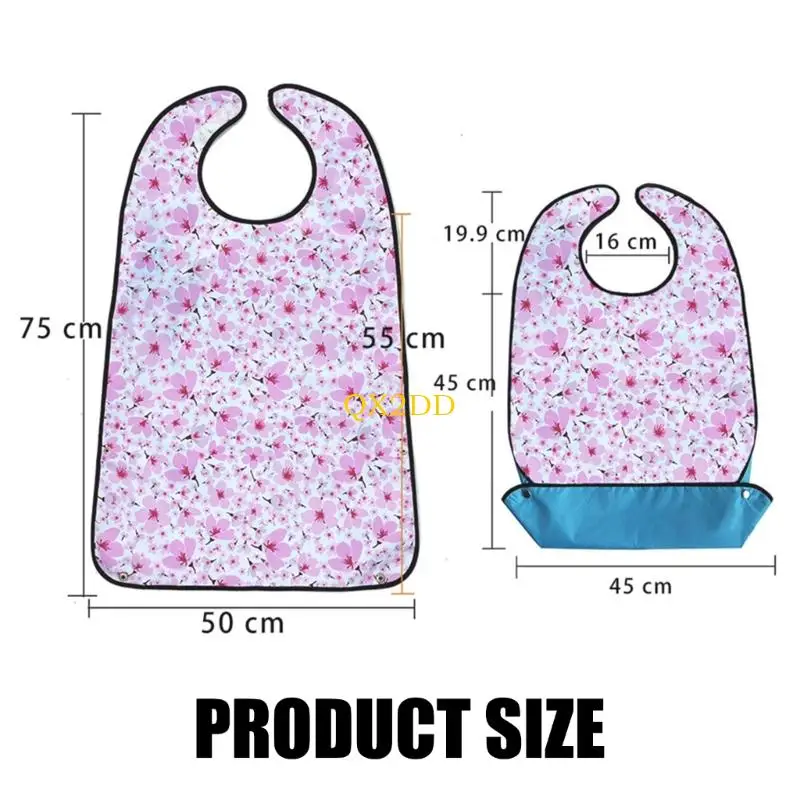 Babero de alimentación reutilizable con estampado elegante, fácil limpieza - imagen 5