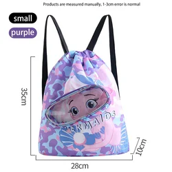 Mochila natación impermeable para niños con bolsillo seco/húmedo
