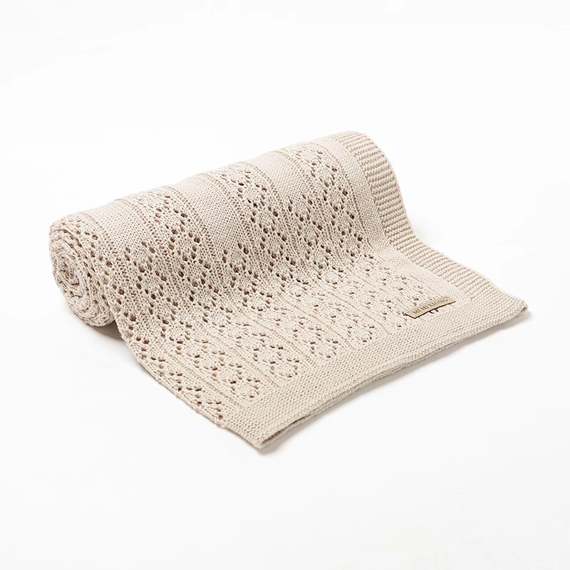 Mantas reversibles de punto suave para bebé, cubierta de algodón para recién nacido, cosas para cochecito, Moisés, accesorios de alfombrilla de 100x80cm - imagen 2