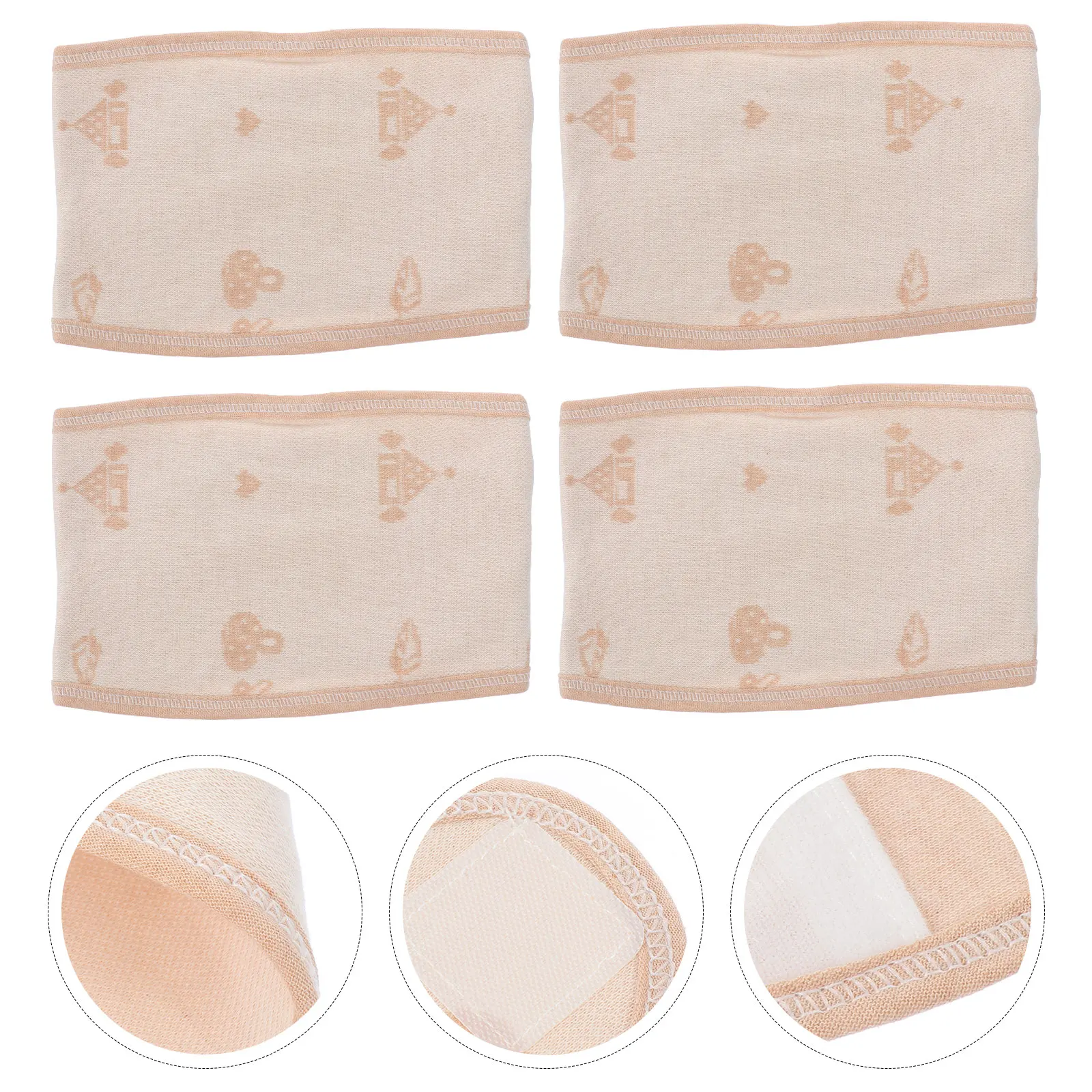 4 Uds. Bandas para el ombligo del bebé, Protector infantil de algodón, bandas para el vientre para recién nacidos suaves y cálidas y respetuosas con la piel para bebés pequeños - imagen 5