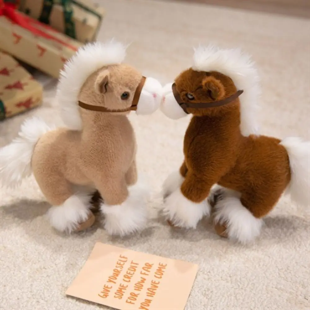 Peluche de caballo realista de algodón – Suave y esponjoso para niños - imagen 2