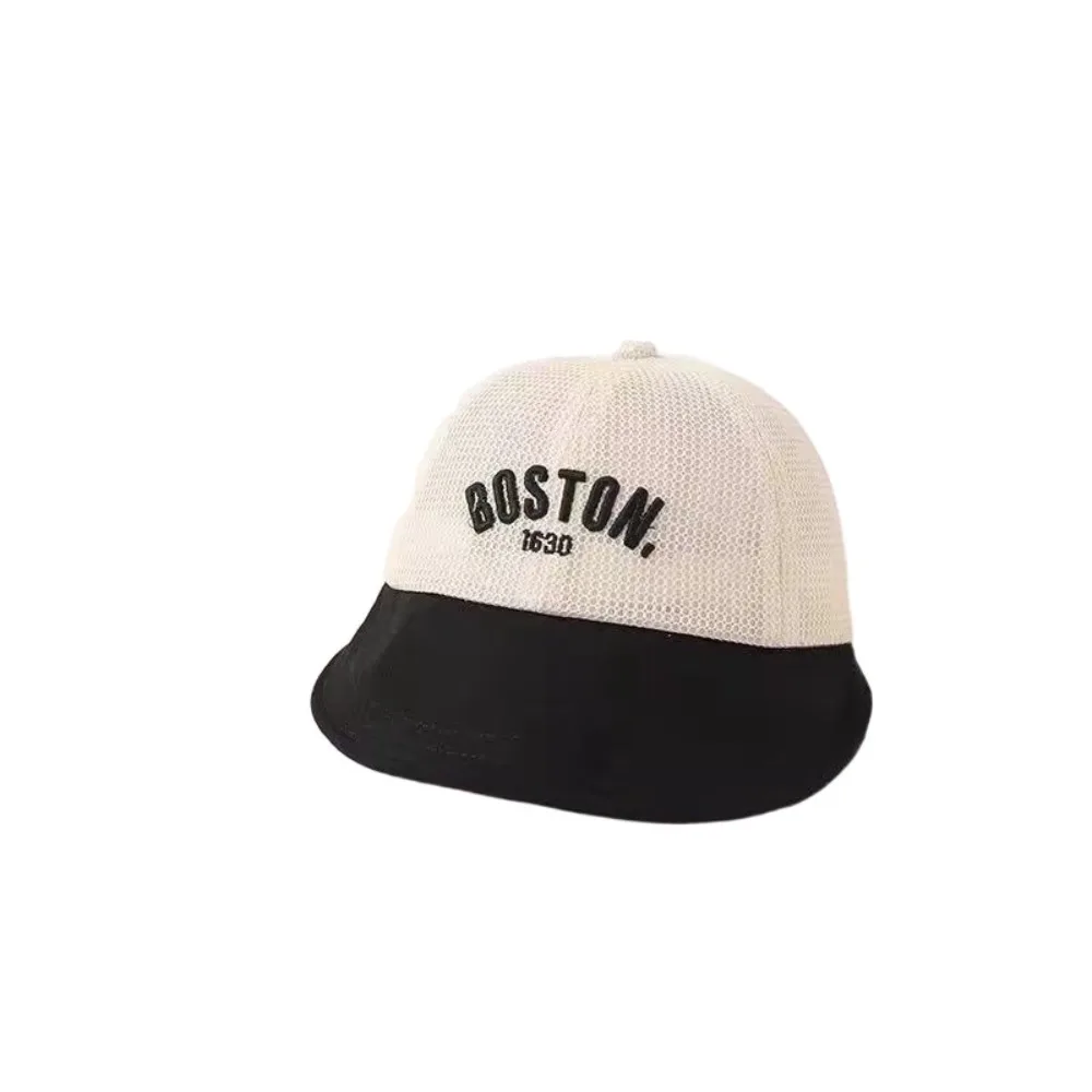 Gorra de béisbol con letras a la moda para bebé, protector solar hueco, sombrero para el sol para niños, secado rápido, Anti UV, sombrero con visera para exteriores, niños y niñas - imagen 4
