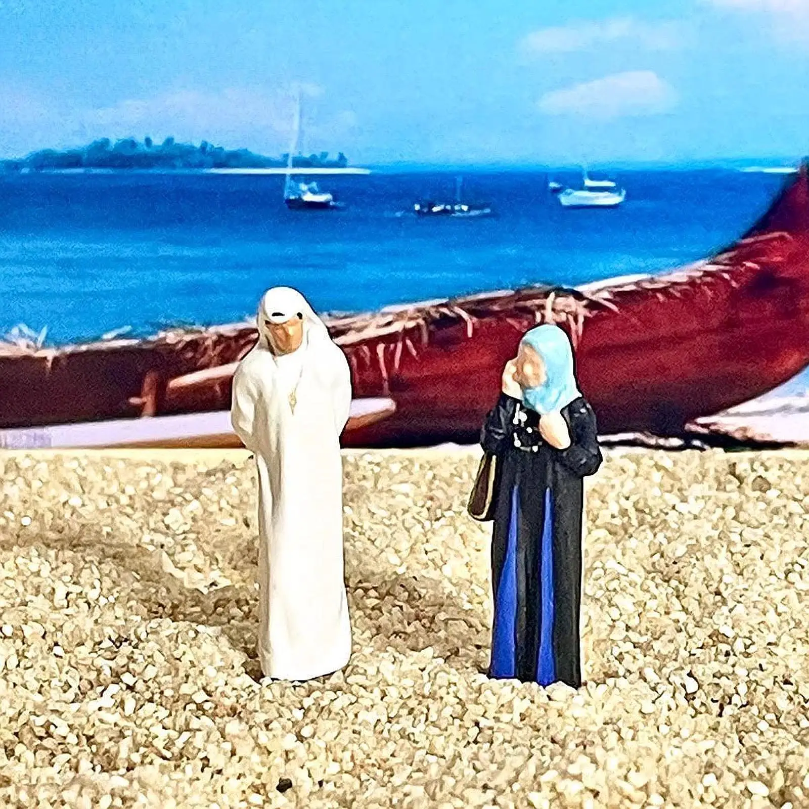 2x 1/64 Scale Miniature Figure Collection Movie Props Layout for DIY Scene Decor