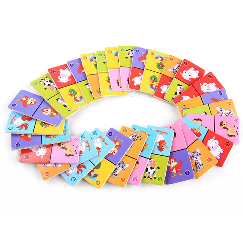 Dominó Montessori de animales – Puzzle educativo de madera - imagen 5