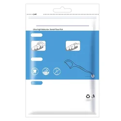 50/100/200 Uds hilo Dental y palillos de dientes de plástico para una limpieza única de huecos dentales-cuidado bucal