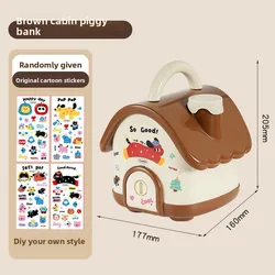 Hucha infantil con forma de casa para niños y niñas