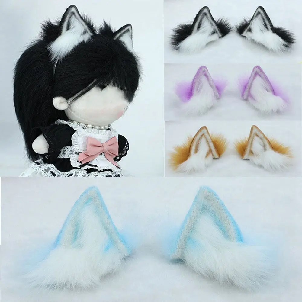 Diadema de felpa con orejas de gato para muñeca de 20CM, diadema para muñeca de 14 pulgadas, decoración de ropa, juguetes para niños, accesorios de ropa