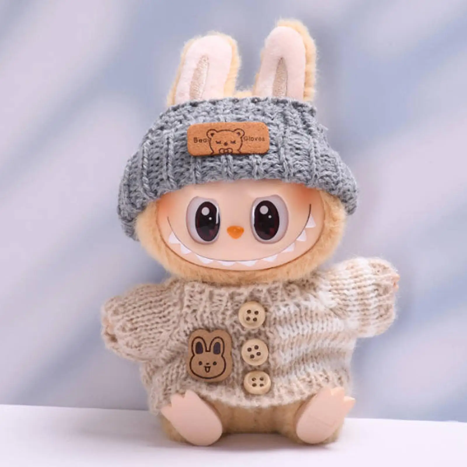 Doll Clothes, Doll Accessories, Suitable for 15cm to 17cm, Cute Clothes, Doll Outfit, Sweater And Hat for DIY Work