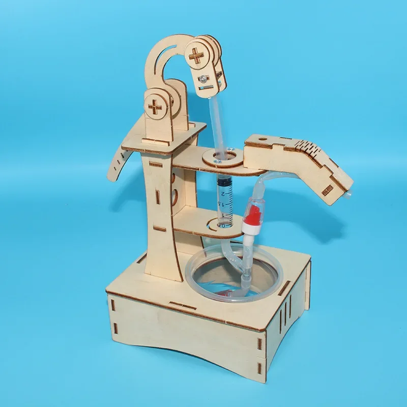 Bomba de presión Manual de ciencia DIY, experimento de bien tecnología, ayuda para enseñanza jugable, palancas, conjunto de principio - imagen 3