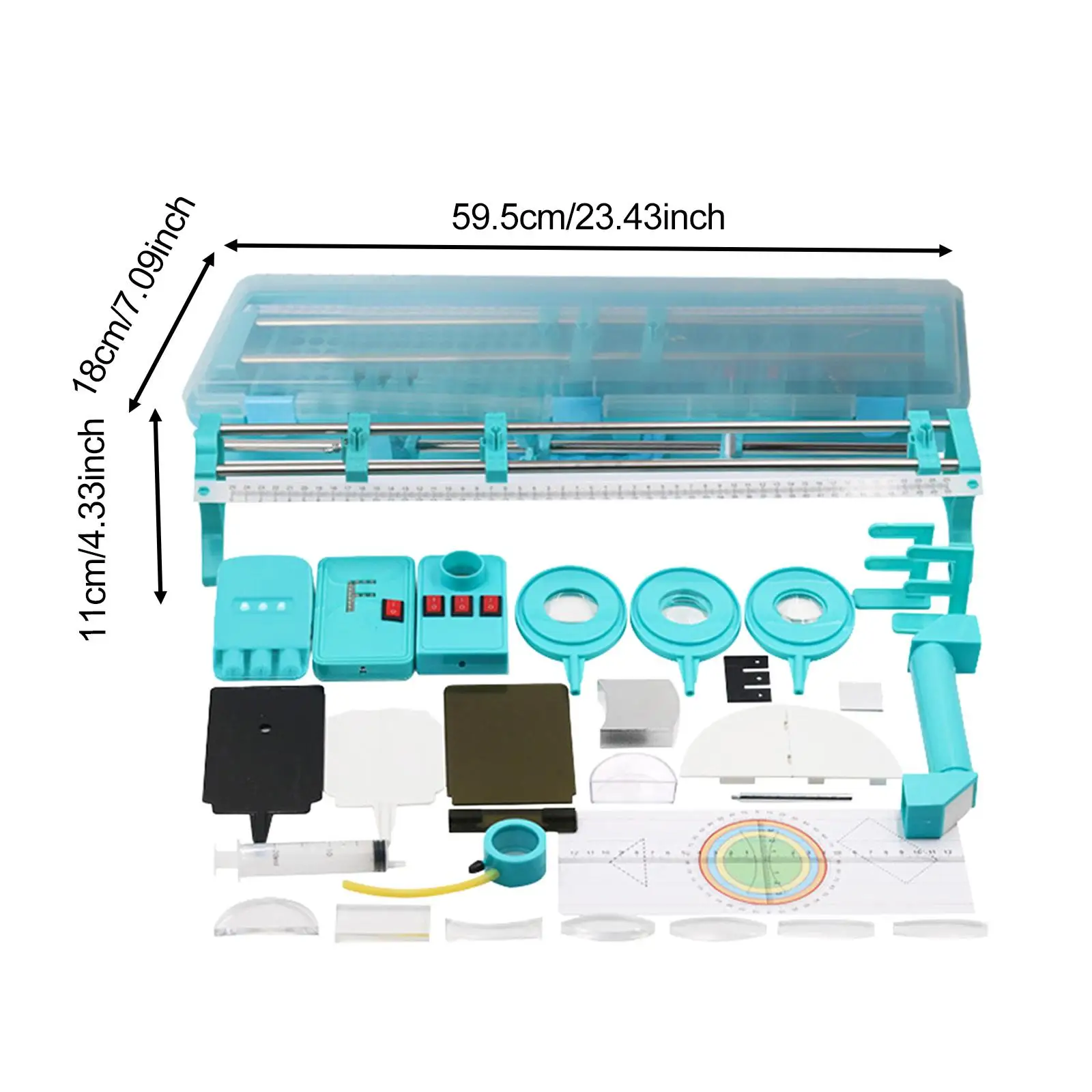 Physics Optics Experiment Kits Optical Experiment Box Small Hole Imaging Concave Convex Lens for Gift School Boys and Girls