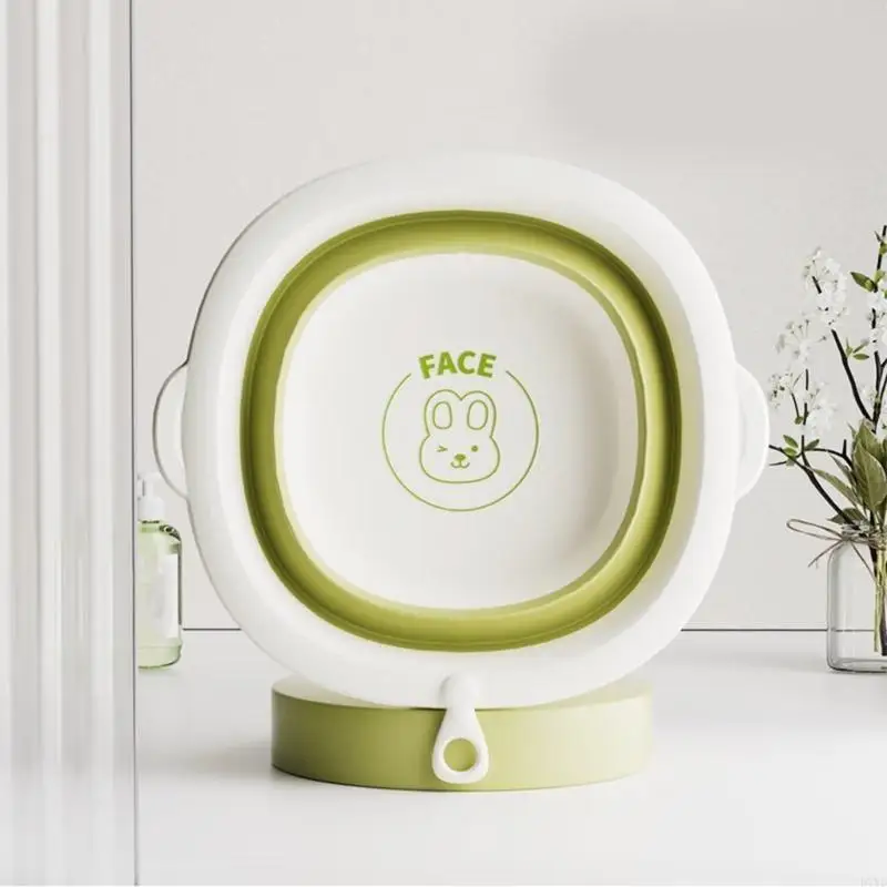 D7YD-bañera plegable para bebé, bañera pequeña gruesa PP + TPE para cuidado los pies y - imagen 3