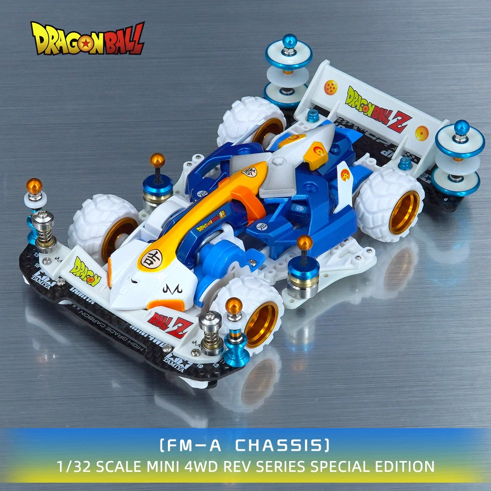 Coche de carreras MINI 4WD edición Vegeta con carcasa pintada - imagen 5