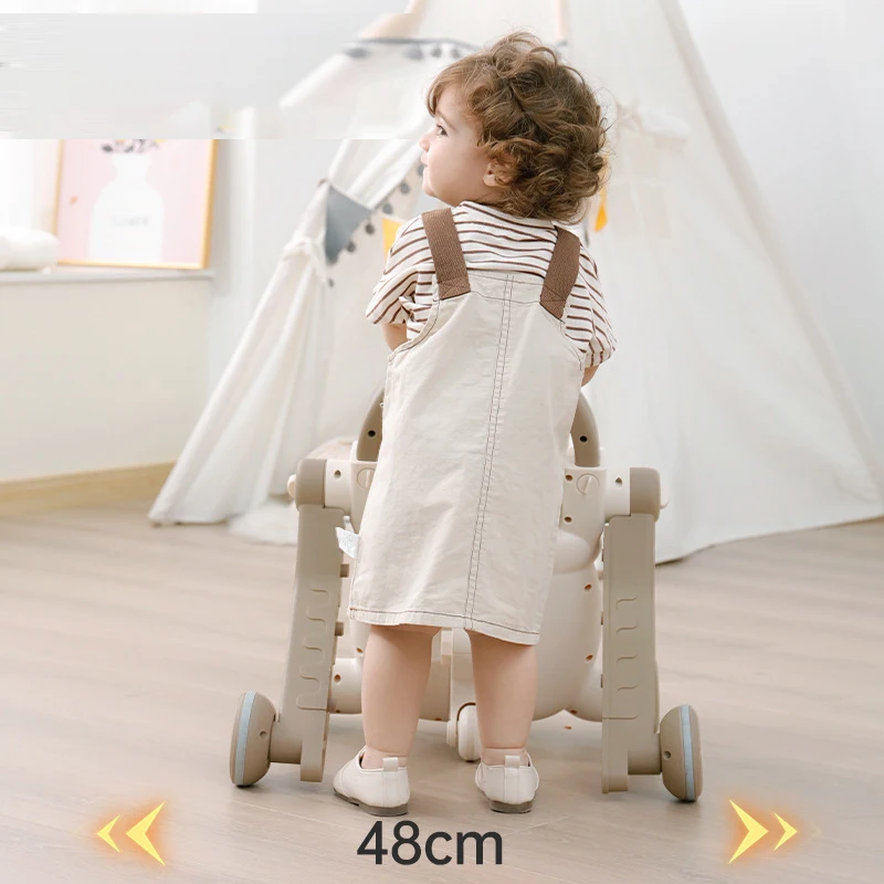 Andador multifunción 4 en 1 para bebés, carrito de cuatro ruedas para niños pequeños, juguetes para aprender a caminar, coche de equilibrio infantil - imagen 4