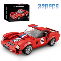 Bloques construcción niños - Coches deportivos rojos