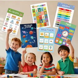 Pósters educativos decorativos para habitación infantil