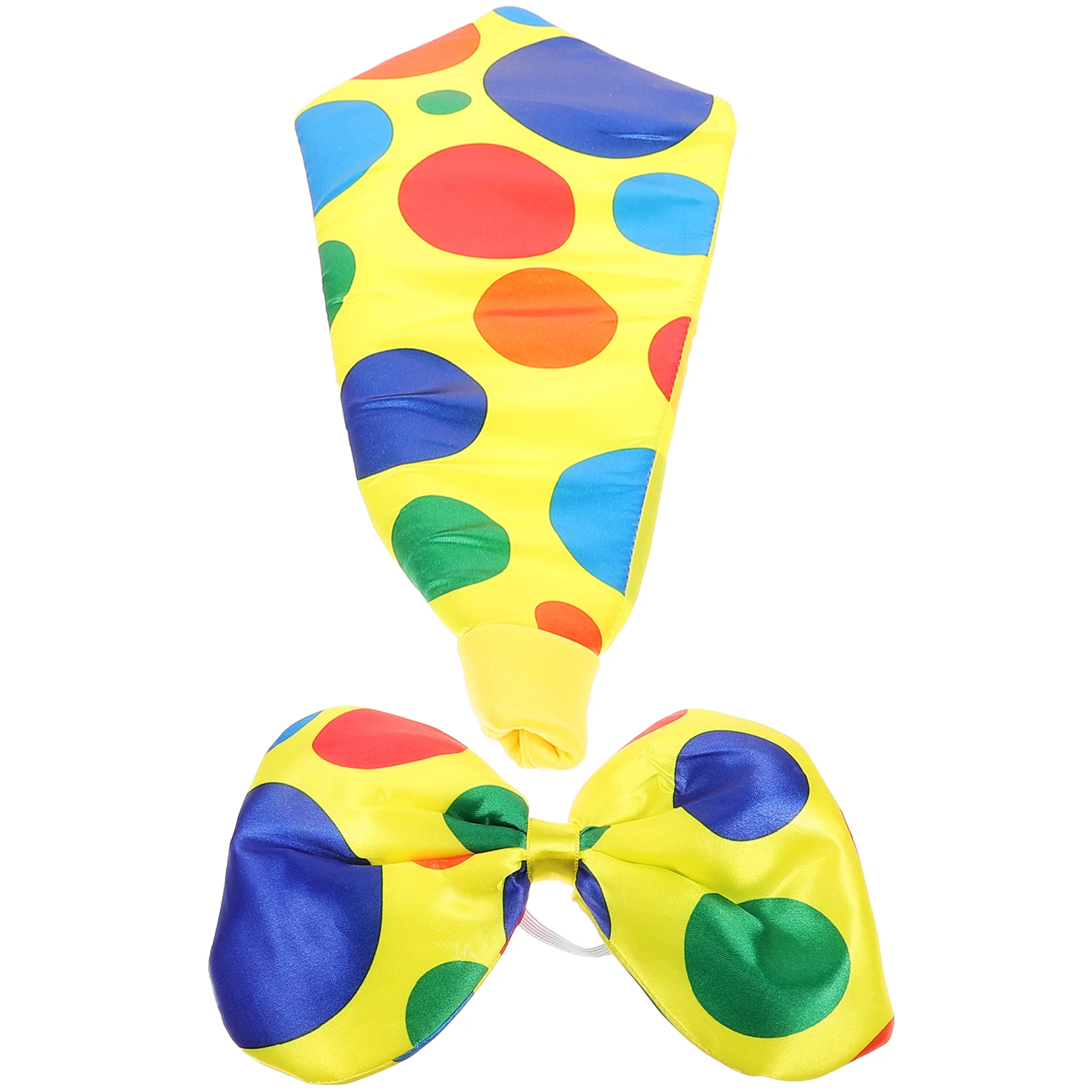 Conjunto de pajarita de payaso de Carnaval, disfraz cómodo y duradero para fiesta de disfraces de Halloween, traje de payaso reutilizable, 2 uds. - imagen 3