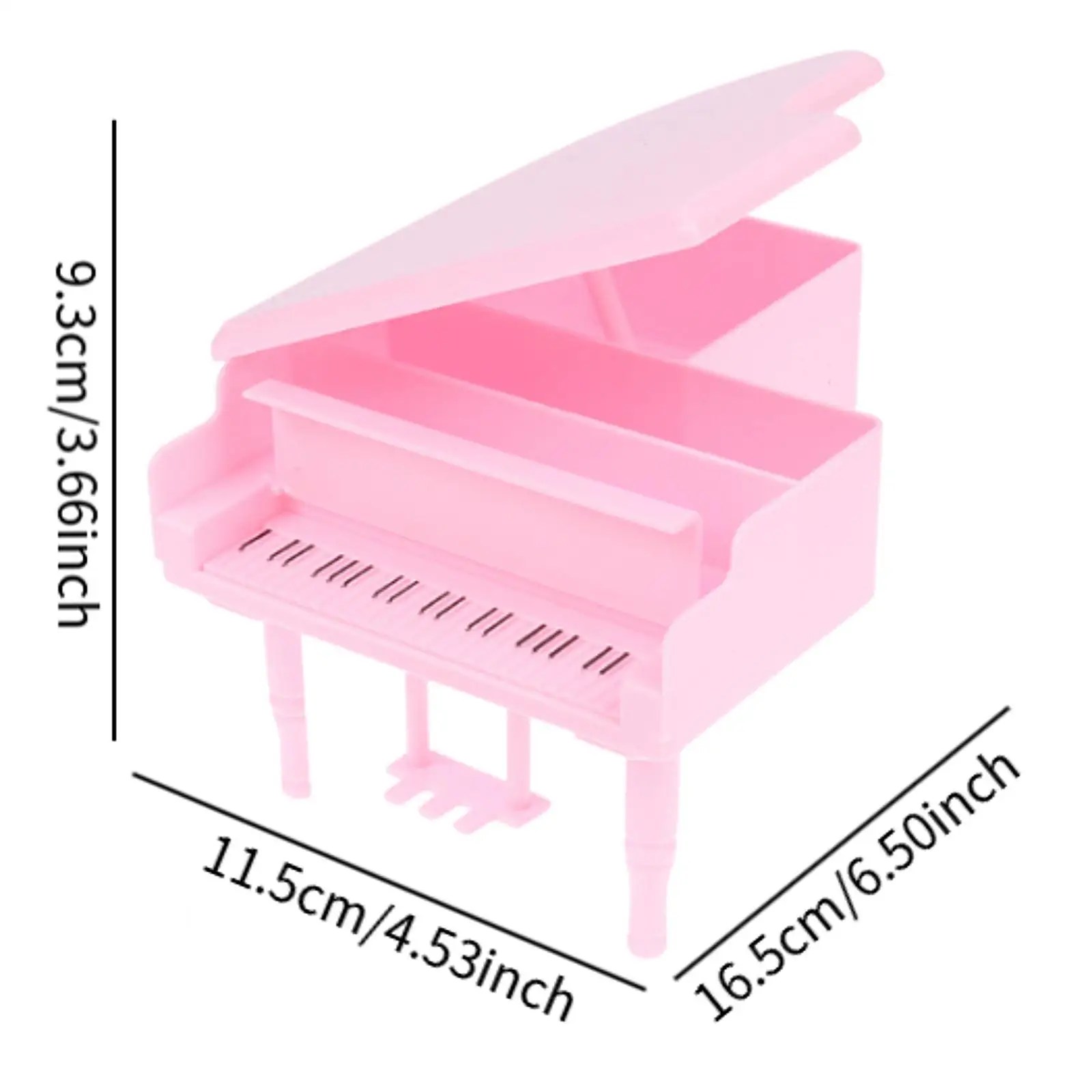 1:12 Dollhouse Miniature Piano Simulation Model for Bedroom Playhouse Home
