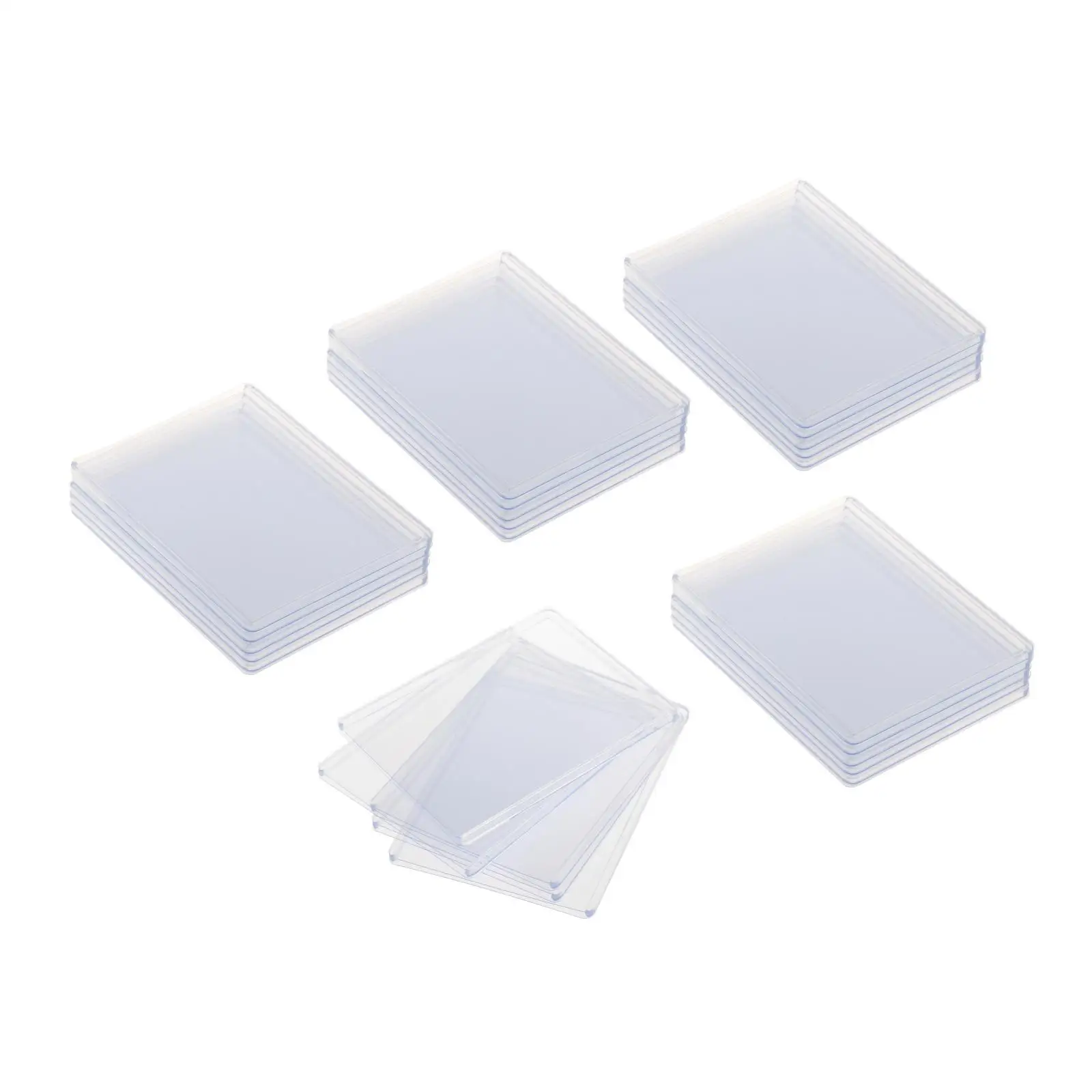 25Pcs Transparent Card Sleeves Durable Card Holder for Gathering Cards Hobbyists Gaming Cards Sports Cards Golf Hockey Cards