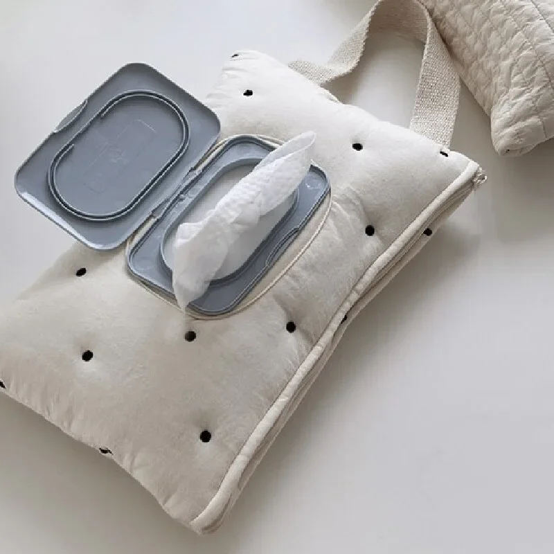 Estuche portátil para toallitas húmedas, bolsa para cochecito, cajas de pañuelos con tapa, accesorios para cochecito de bebé, funda de toalla, bolsa colgante para carrito para recién nacido - imagen 4