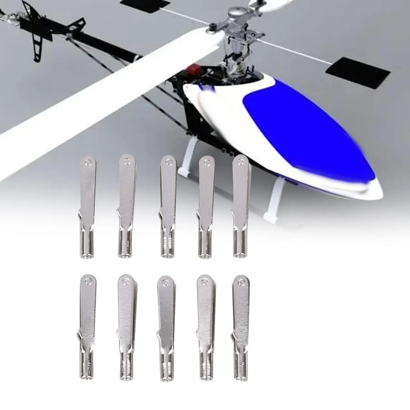10x Metal Collet Sturdy Pull Rod Positioning Buckle Replace Part Pull Rod Collet for Remote Control Aircraft Fitments DIY Accs