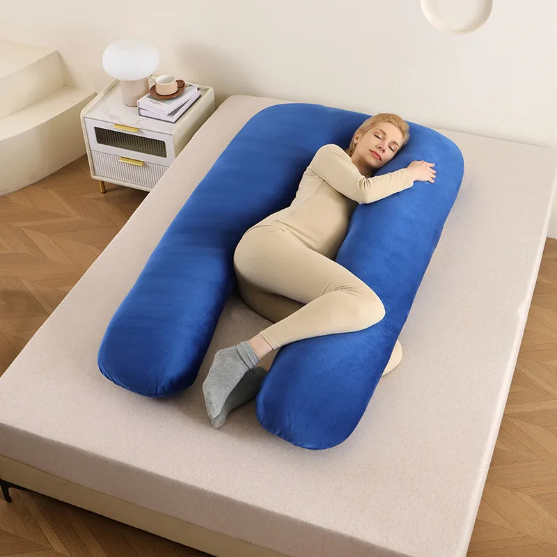 Almohada embarazo forma U – Algodón puro lavable - imagen 3