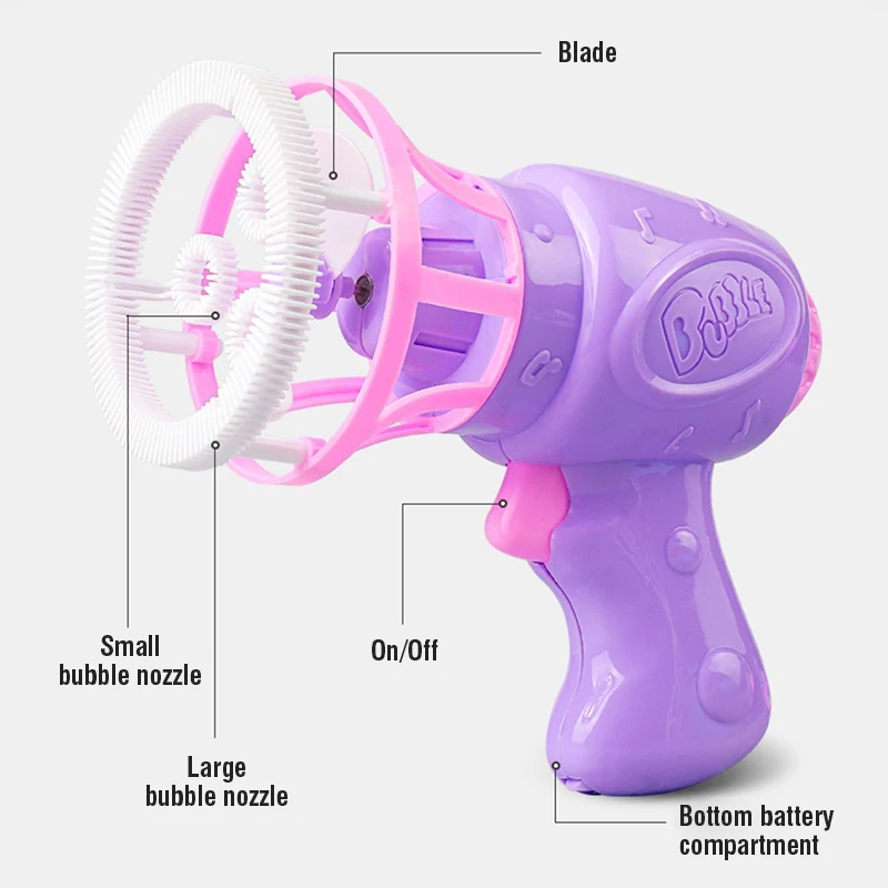 Pistola de burbujas eléctrica con soplador automático – Juguete niños - imagen 2