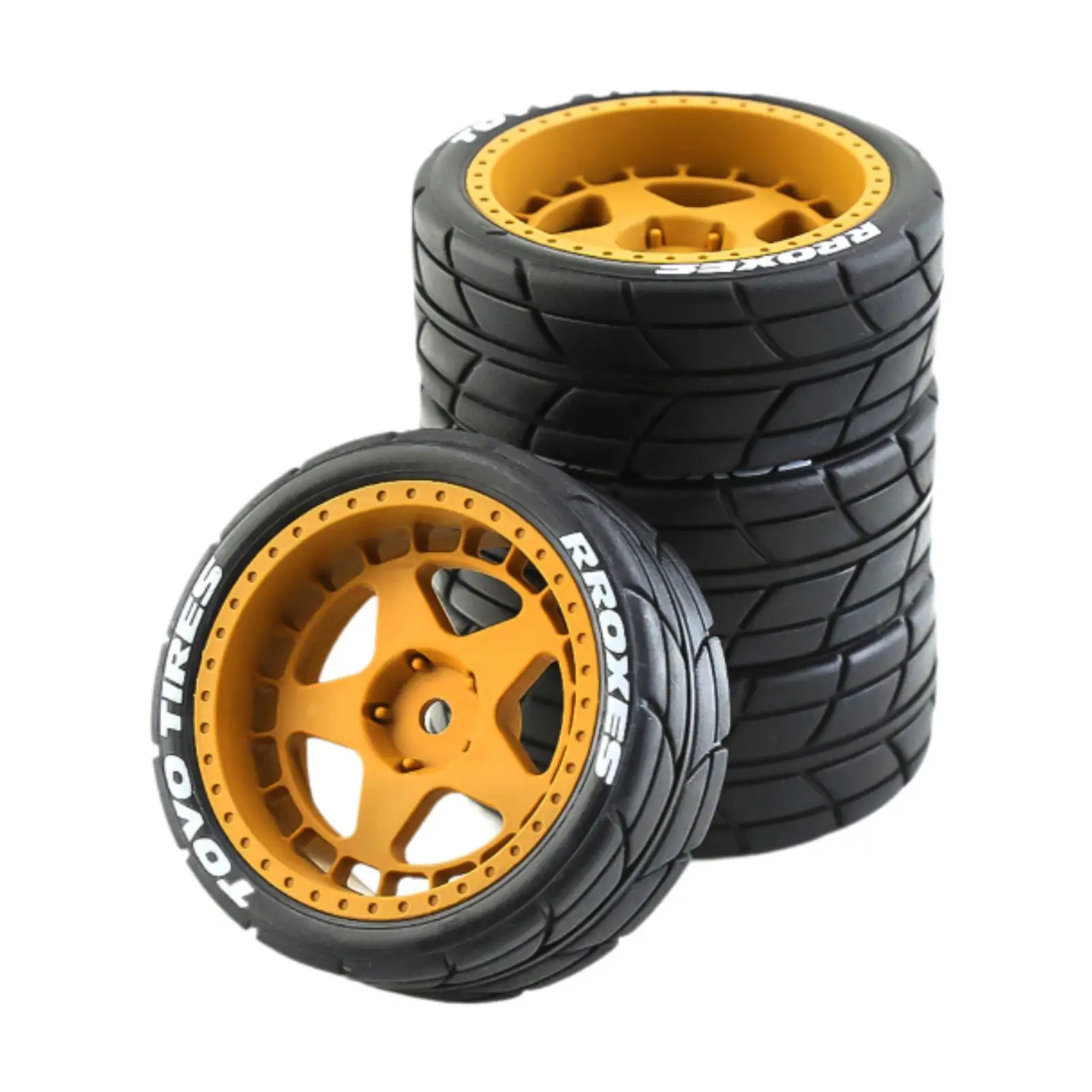 4Pcs RC Car Rubber Tires Good Grip Replacements for TT02 XV01 1/10 Crawler