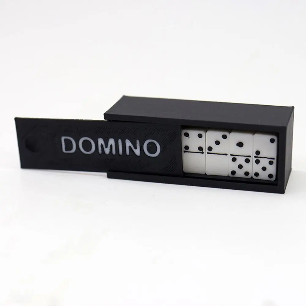 1 Juego nuevo 1:12 casa de muñecas miniatura Domino modelo Dot Mini edificio blanco y negro aprendizaje PLA dominó juego de mesa - imagen 4