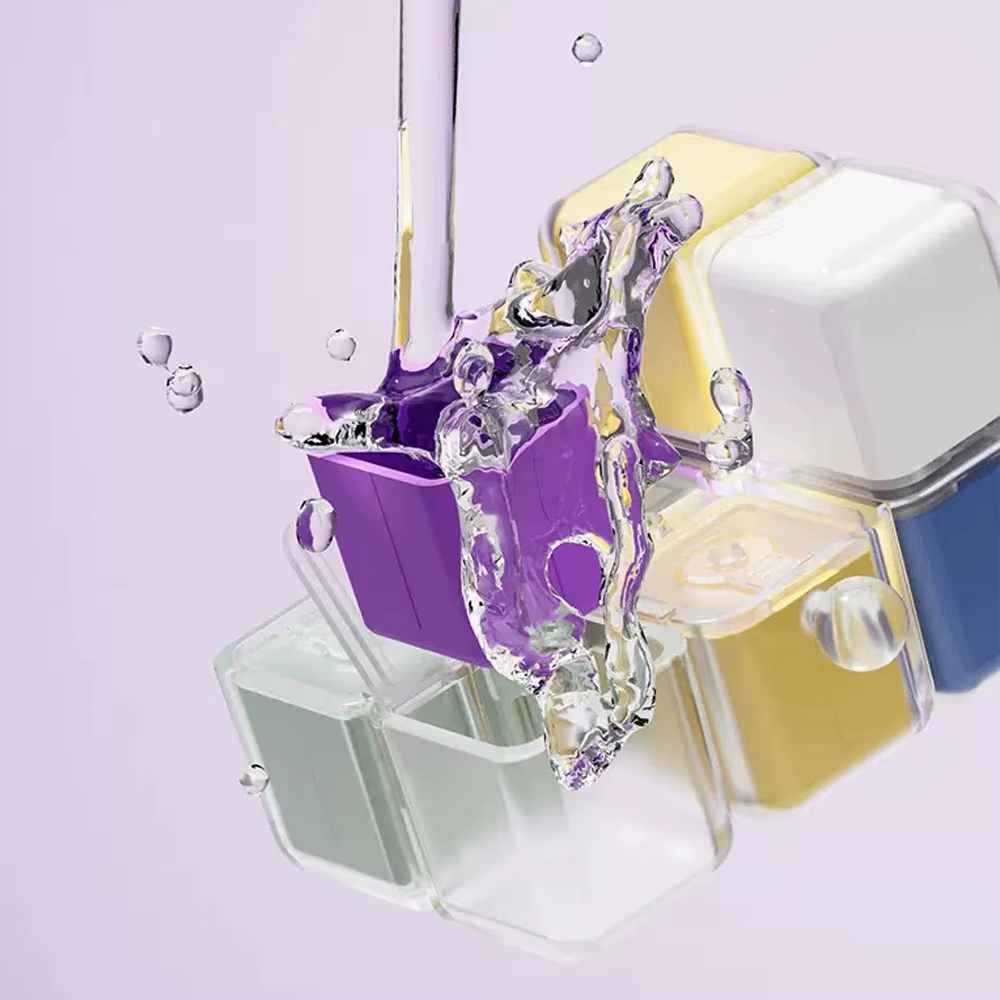 Pastillero semanal infantil con forma de cubo – Organizador portátil - imagen 3