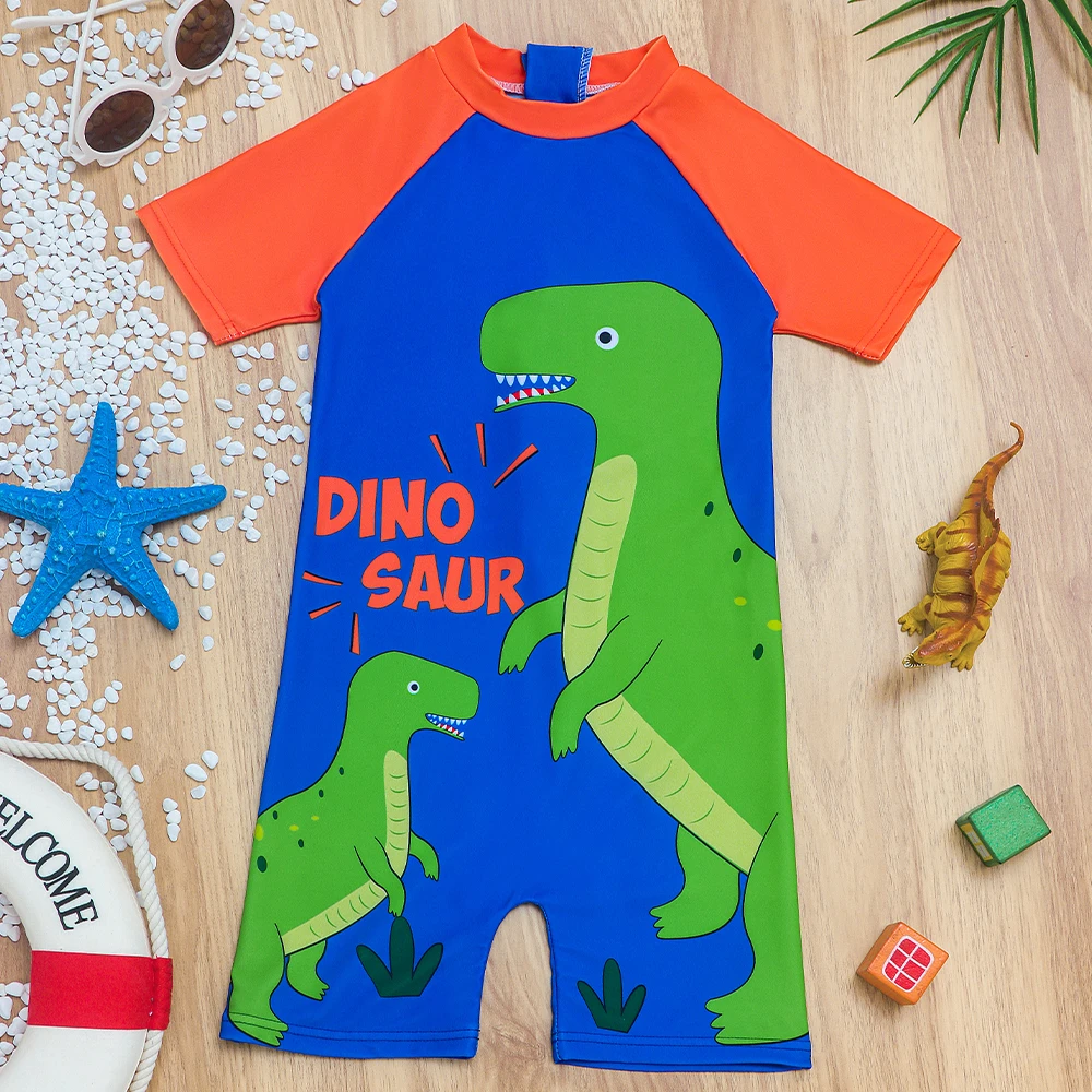 Bañador corto de dinosaurios para niño – Playa y piscina