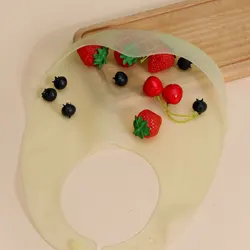 Funda para comida de bebé de silicona, babero ultrafino para bebés, funda protectora para alimentos contra el polvo y el agua, spitguard para niños