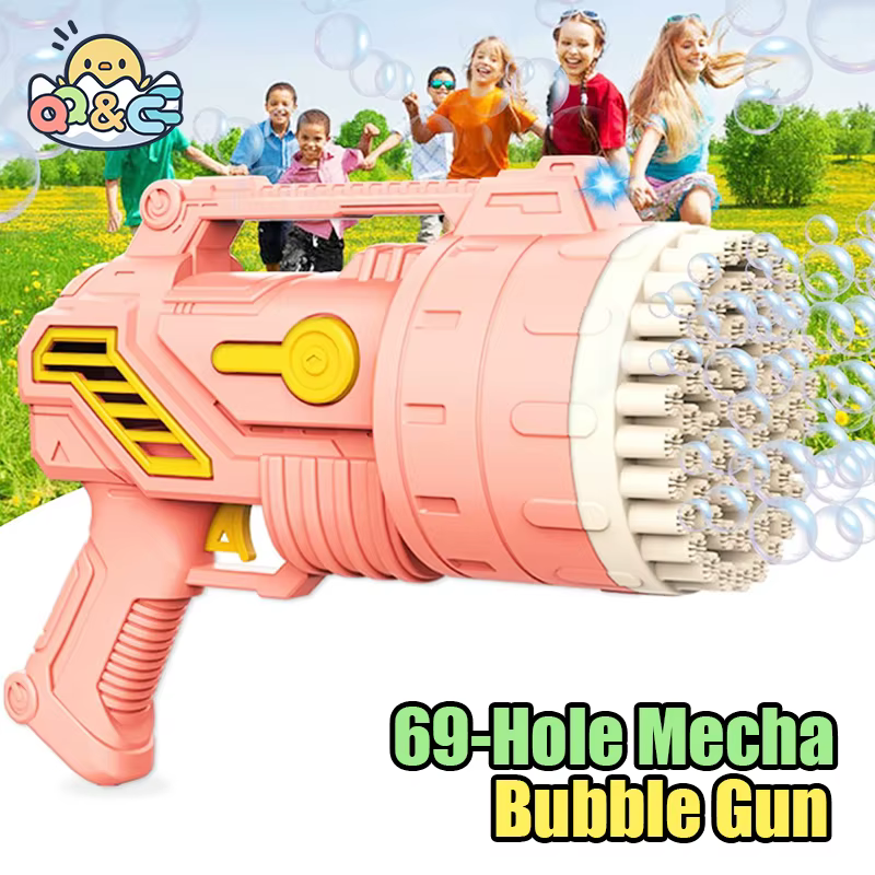Pistola de burbujas automática con luz para niños – Juguete de verano - imagen 5
